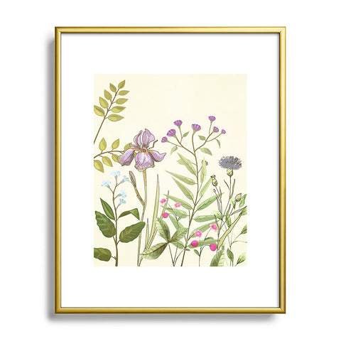 Nadja Little Blooming Wildflowers Metal Framed Art Print