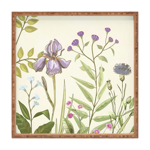 Nadja Little Blooming Wildflowers Square Tray