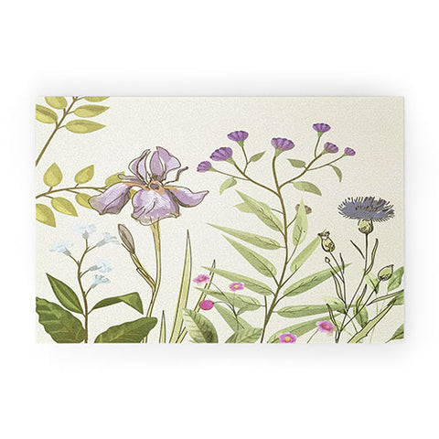 Nadja Little Blooming Wildflowers Welcome Mat
