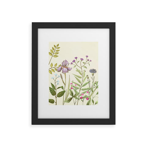Nadja Little Blooming Wildflowers Framed Art Print