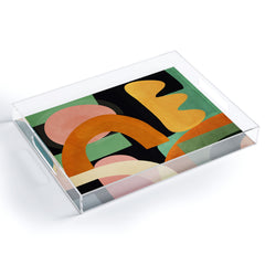 Nadja Minimal Modern Abstract 32 Acrylic Tray