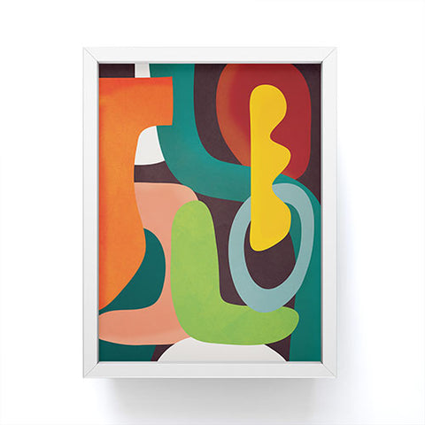 Nadja Minimal Modern Abstract 39 Framed Mini Art Print