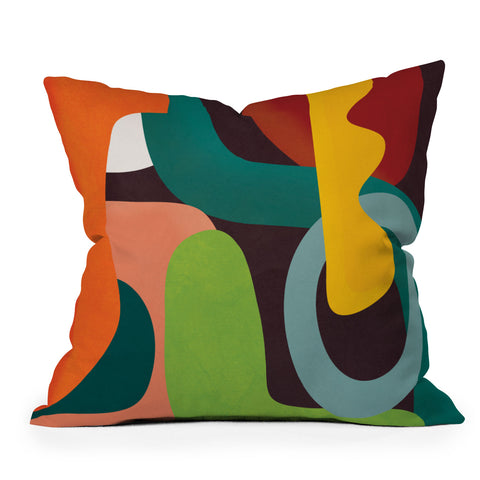 Nadja Minimal Modern Abstract 39 Throw Pillow