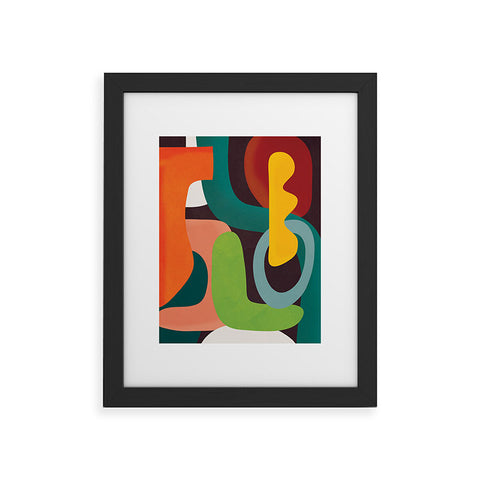 Nadja Minimal Modern Abstract 39 Framed Art Print