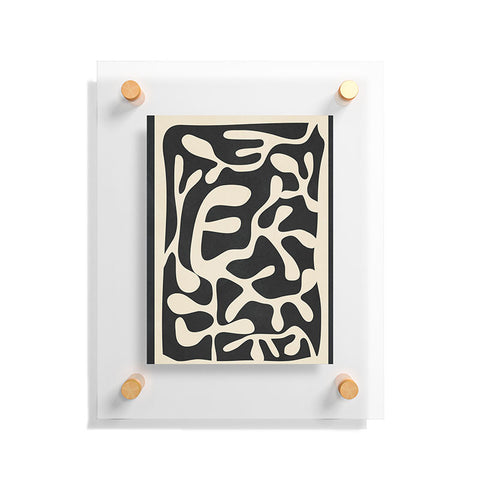 Nadja Minimalist Abstract Leaves 1 Floating Acrylic Print