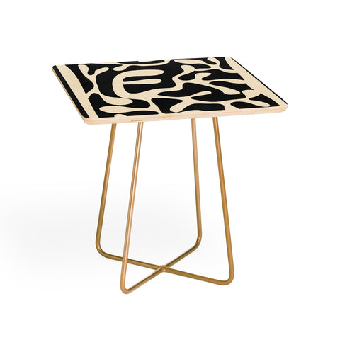 Nadja Minimalist Abstract Leaves 1 Side Table