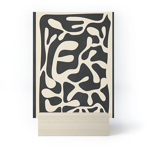 Nadja Minimalist Abstract Leaves 1 Mini Art Print