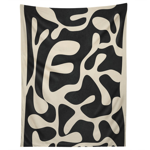 Nadja Minimalist Abstract Leaves 1 Tapestry