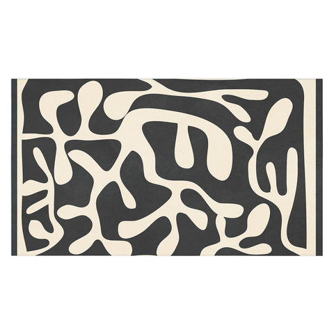 Nadja Minimalist Abstract Leaves 1 Tablecloth