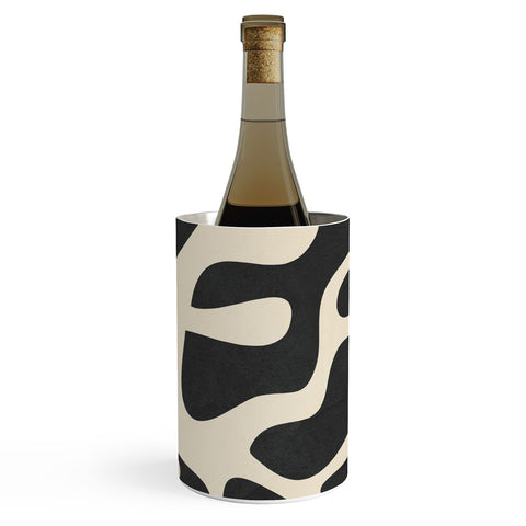 Nadja Minimalist Abstract Leaves 1 Wine Chiller