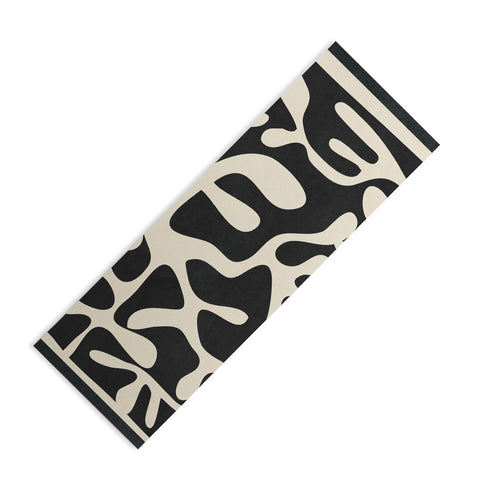 Nadja Minimalist Abstract Leaves 1 Yoga Mat