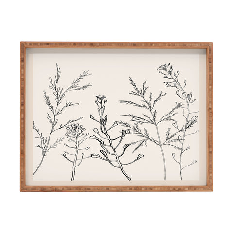 Nadja Minimalist Grass 2 Rectangular Tray