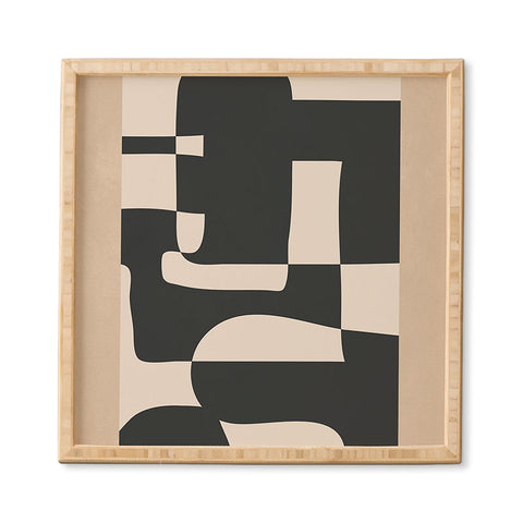 Nadja Modern Abstract Minimal Art 3 Framed Wall Art