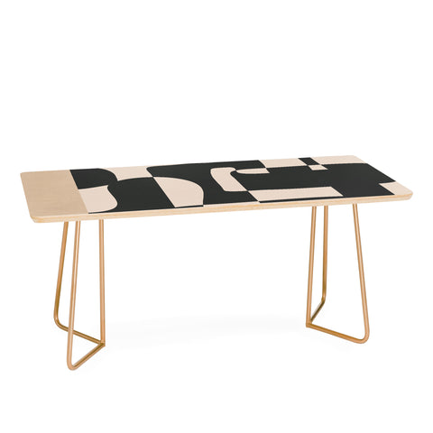 Nadja Modern Abstract Minimal Art 3 Coffee Table