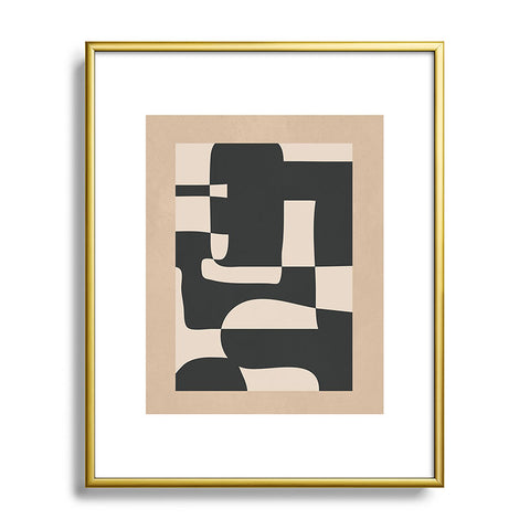 Nadja Modern Abstract Minimal Art 3 Metal Framed Art Print