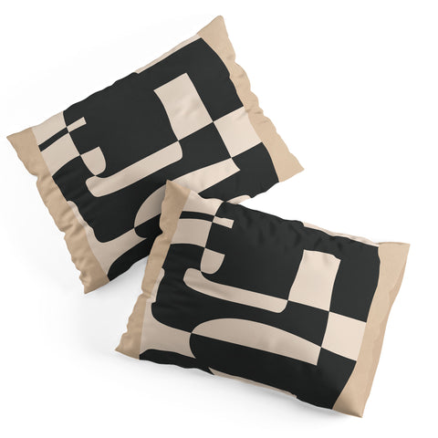 Nadja Modern Abstract Minimal Art 3 Pillow Shams