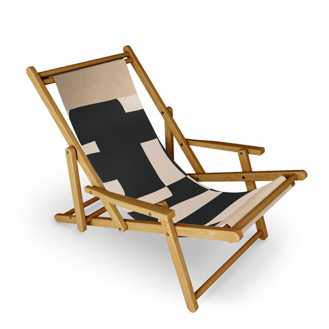 Nadja Modern Abstract Minimal Art 3 Sling Chair