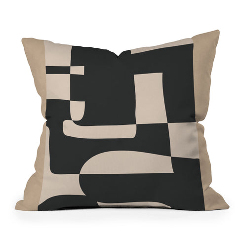 Nadja Modern Abstract Minimal Art 3 Throw Pillow
