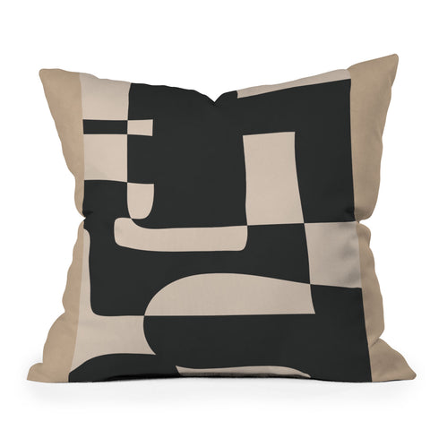 Nadja Modern Abstract Minimal Art 3 Outdoor Throw Pillow