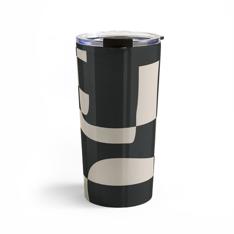 Nadja Modern Abstract Minimal Art 3 Travel Mug