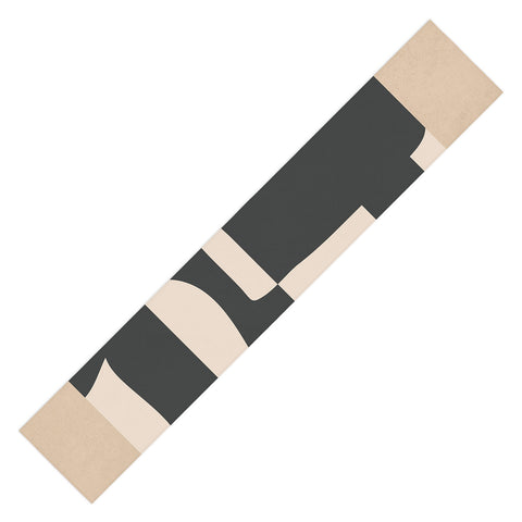 Nadja Modern Abstract Minimal Art 3 Table Runner