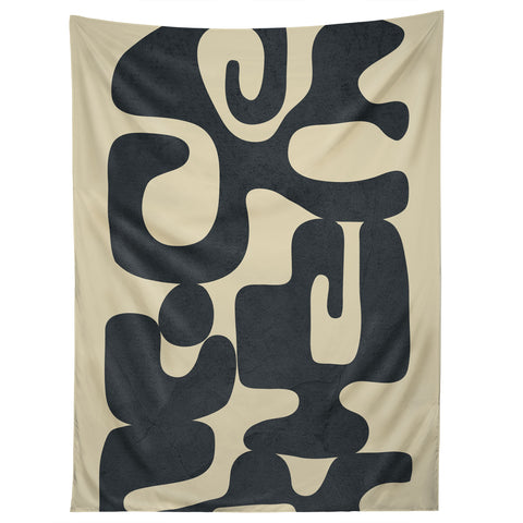 Nadja Modern Abstract Shapes 1 Tapestry