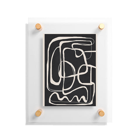 Nadja Modern Minimalist One Line Art Floating Acrylic Print