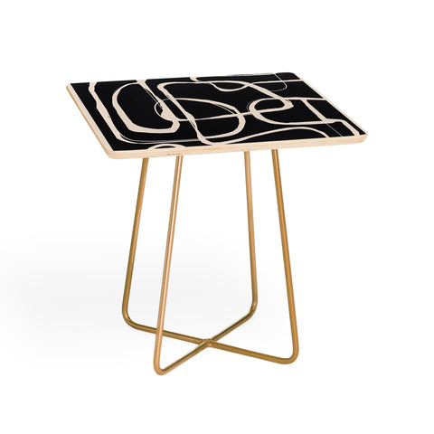 Nadja Modern Minimalist One Line Art Side Table