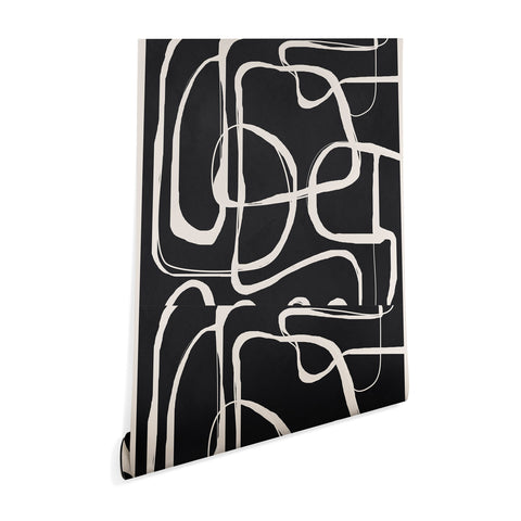 Nadja Modern Minimalist One Line Art Wallpaper