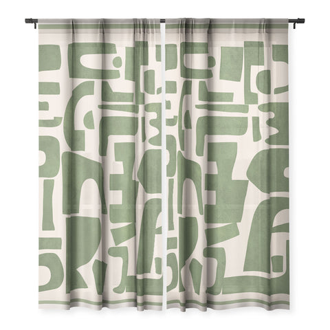 Nadja Organic Contemporary Modern Sheer Non Repeat