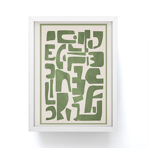 Nadja Organic Contemporary Modern Framed Mini Art Print