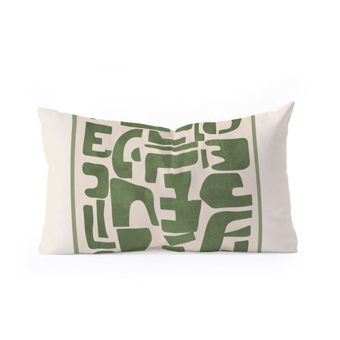 Nadja Organic Contemporary Modern Oblong Throw Pillow