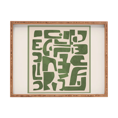 Nadja Organic Contemporary Modern Rectangular Tray