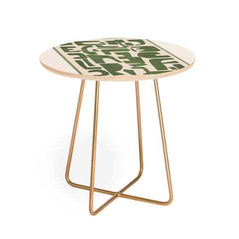 Nadja Organic Contemporary Modern Round Side Table