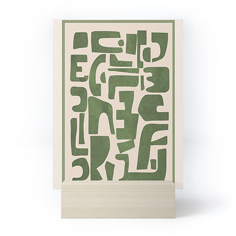 Nadja Organic Contemporary Modern Mini Art Print