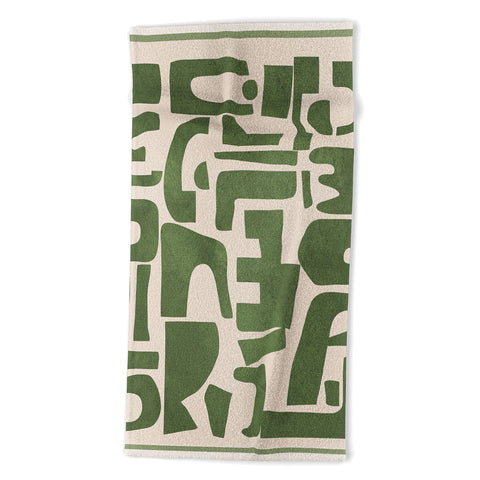 Nadja Organic Contemporary Modern Beach Towel