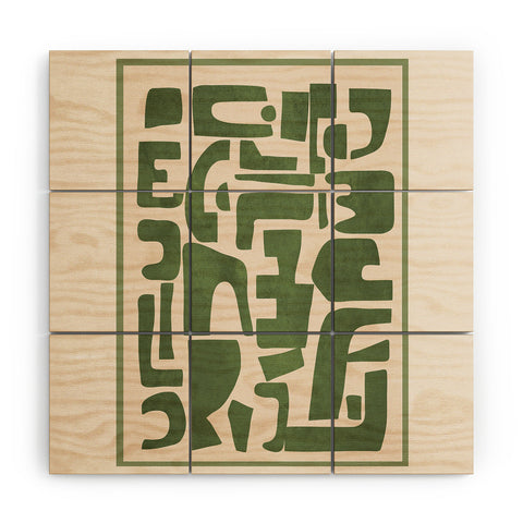 Nadja Organic Contemporary Modern Wood Wall Mural