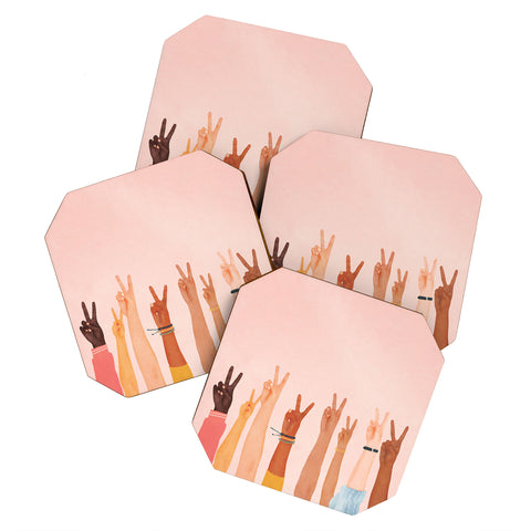 Nadja Peace II Coaster Set