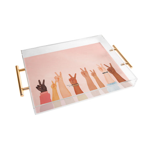 Nadja Peace II Acrylic Tray