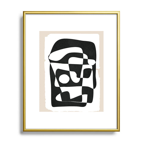 Nadja Shape Form I Metal Framed Art Print