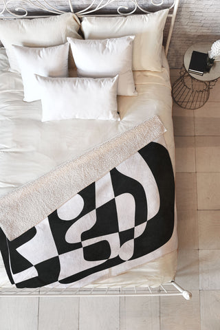 Nadja Shape Form I Fleece Throw Blanket