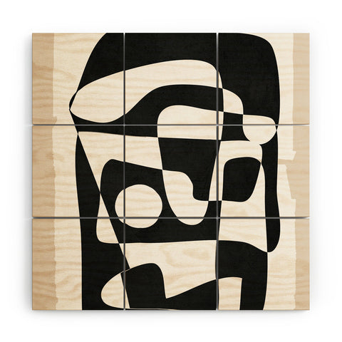 Nadja Shape Form I Wood Wall Mural