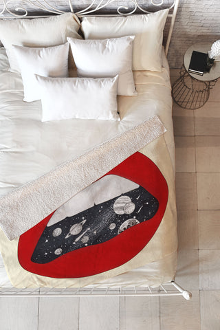 Nadja Space Fleece Throw Blanket