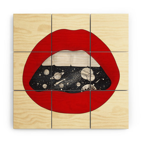 Nadja Space Wood Wall Mural