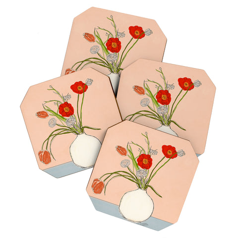 Nadja Spring Bouquet Uplifting Coaster Set