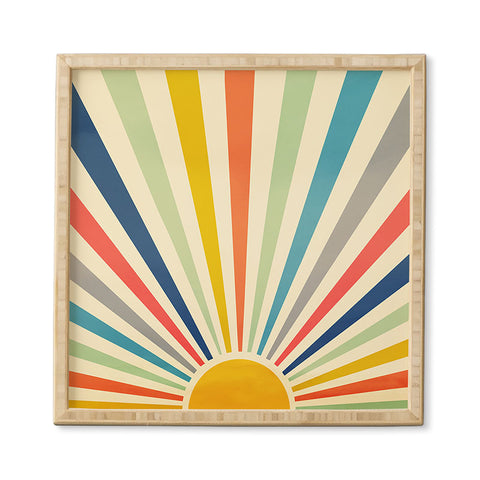 Nadja Sun Retro Art III Framed Wall Art