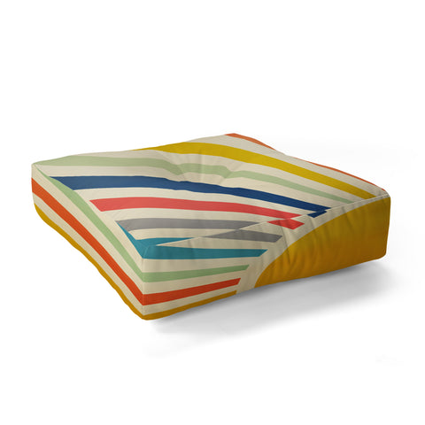 Nadja Sun Retro Art III Floor Pillow Square