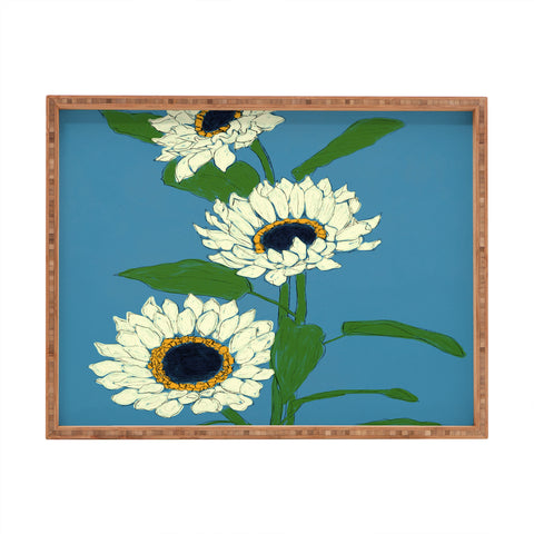 Nadja Sunflower Blue Sami Rectangular Tray