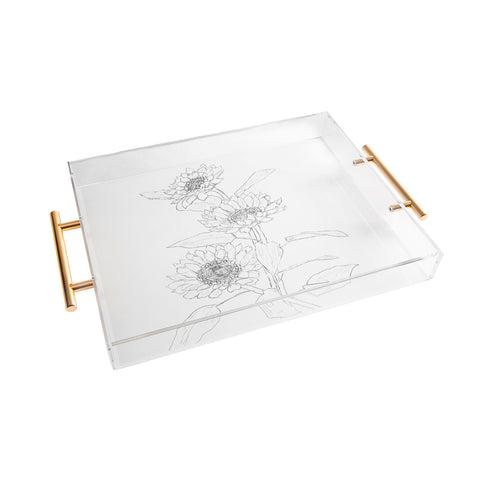 Nadja Sunflower Line Sami Acrylic Tray