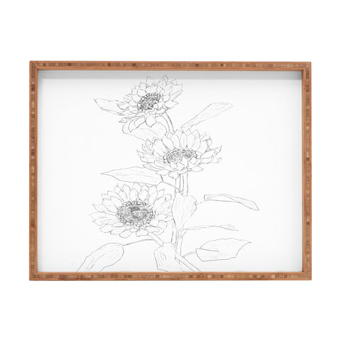 Nadja Sunflower Line Sami Rectangular Tray